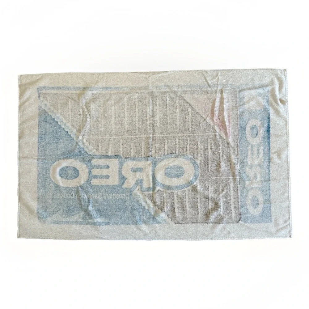 Vintage Oreo Nabisco Beach Towel USA Made RN17644 35x58 Retro Food Advertising
